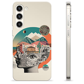 Samsung Galaxy S23+ 5G TPU Cover - Abstrakt Collage