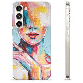 Samsung Galaxy S23+ 5G TPU Cover - Abstrakt Portræt