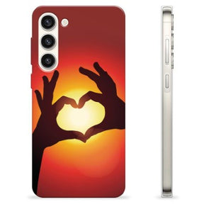 Samsung Galaxy S23+ 5G TPU Cover - Hjertesilhuet