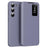 Samsung Galaxy S23 Smart Clear View Flip etui med kortplads - grå-lilla
