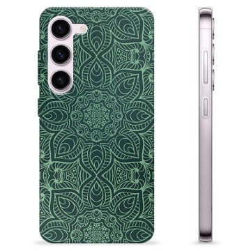 Samsung Galaxy S23 5G TPU Cover - Grøn Mandala