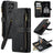 Samsung Galaxy S23 Ultra 5G Caseme 2-i-1 Multifunktionel Pung - Sort