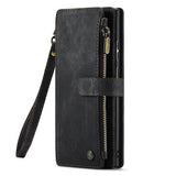 Samsung Galaxy S23 Ultra 5G Caseme 2-i-1 Multifunktionel Pung - Sort