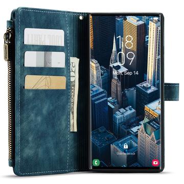 Samsung Galaxy S23 Ultra 5G Caseme 2-i-1 Multifunktionel Pung - Blå