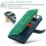 Samsung Galaxy S23 Ultra 5G Caseme 2-i-1 Multifunktionel Pung - Blå