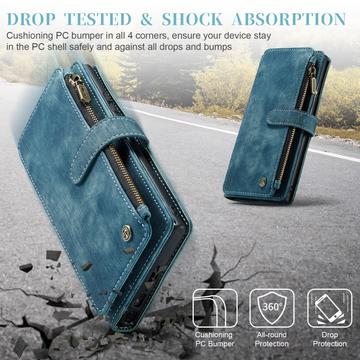 Samsung Galaxy S23 Ultra 5G Caseme 2-i-1 Multifunktionel Pung - Blå