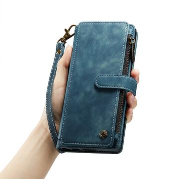 Samsung Galaxy S23 Ultra 5G Caseme 2-i-1 Multifunktionel Pung - Blå