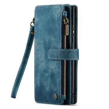 Samsung Galaxy S23 Ultra 5G Caseme 2-i-1 Multifunktionel Pung - Blå
