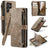 Samsung Galaxy S23 Ultra 5G Caseme 2-i-1 Multifunktionel Pung - Brun