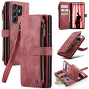 Samsung Galaxy S23 Ultra 5G Caseme 2-i-1 Multifunktionel Pung - Rød