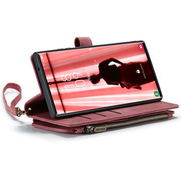 Samsung Galaxy S23 Ultra 5G Caseme 2-i-1 Multifunktionel Pung - Rød
