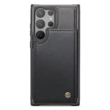 Samsung Galaxy S23 Ultra 5G Caseme C22-etui RFID-kortpung - Sort