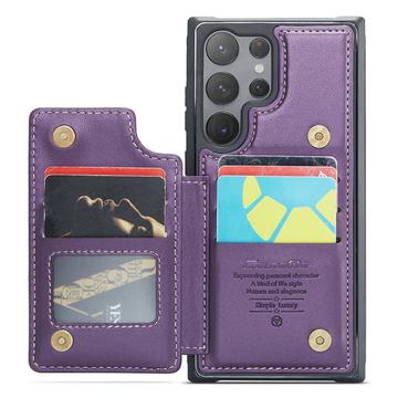 Samsung Galaxy S23 Ultra 5G Caseme C22-etui RFID-kortpung - Lilla