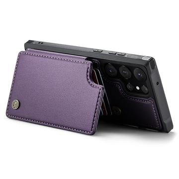 Samsung Galaxy S23 Ultra 5G Caseme C22-etui RFID-kortpung - Lilla