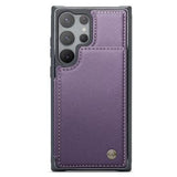 Samsung Galaxy S23 Ultra 5G Caseme C22-etui RFID-kortpung - Lilla