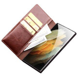 Samsung Galaxy S23 Ultra 5G Qialino Classic Læderpung - Brun