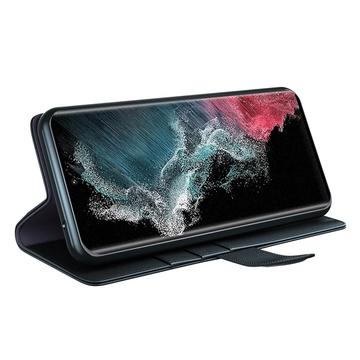Samsung Galaxy S23 Ultra 5G Læderpung med Stativ - Sort