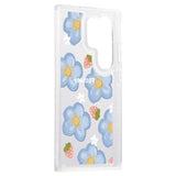 Samsung Galaxy S23 Ultra Fashion TPU Cover - blomster / jordbær