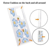 Samsung Galaxy S23 Ultra Fashion TPU Cover - blomster / jordbær