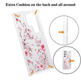 Samsung Galaxy S23 Ultra Fashion TPU Cover - lyserøde blomster
