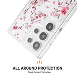 Samsung Galaxy S23 Ultra Fashion TPU Cover - lyserøde blomster