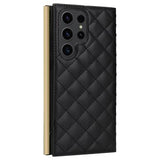 Samsung Galaxy S23 Ultra Luksus Vatteret Pung - Sort
