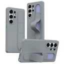 Samsung Galaxy S23 Ultra Smart hybrid cover med stående greb - mørkegrå
