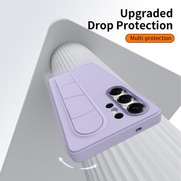 Samsung Galaxy S23 Ultra Smart hybrid cover med stående greb - Lilla