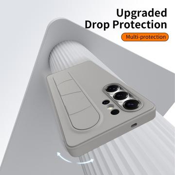 Samsung Galaxy S23 Ultra Smart hybrid cover med stående greb - Titaniumgrå