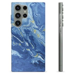 Samsung Galaxy S23 Ultra 5G TPU Cover - Farverig Marmor