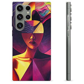 Samsung Galaxy S23 Ultra 5G TPU Cover - Kubistisk Portræt