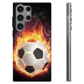 Samsung Galaxy S23 Ultra 5G TPU Cover - Fodbold Flamme