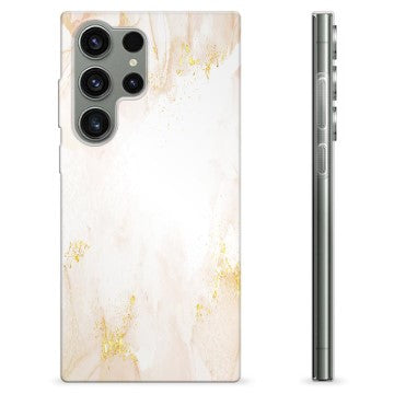 Samsung Galaxy S23 Ultra 5G TPU Cover - Gylden Perle Marmor