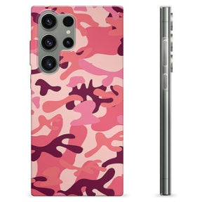 Samsung Galaxy S23 Ultra 5G TPU Cover - Pink Camouflage