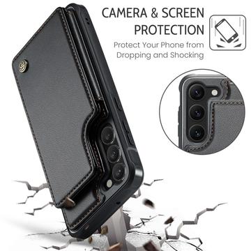 Samsung Galaxy S23+ 5G Caseme C22-etui RFID-kortpung - Sort
