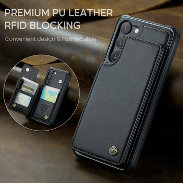 Samsung Galaxy S23+ 5G Caseme C22-etui RFID-kortpung - Sort