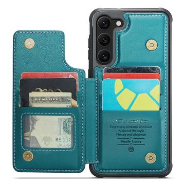 Samsung Galaxy S23+ 5G Caseme C22-etui RFID-kortpung - Grøn