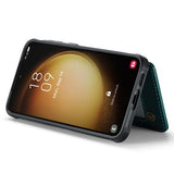 Samsung Galaxy S23+ 5G Caseme C22-etui RFID-kortpung - Grøn