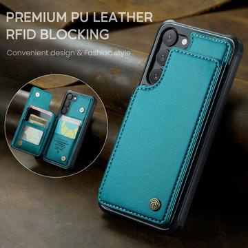 Samsung Galaxy S23+ 5G Caseme C22-etui RFID-kortpung - Grøn