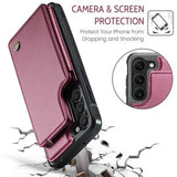 Samsung Galaxy S23+ 5G Caseme C22-etui RFID-kortpung - Rød
