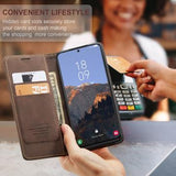Samsung Galaxy S24 Caseme 013 Series Pung - Kaffe