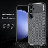 Samsung Galaxy S24 FE Beetle Karbonfiber TPU Cover - Sort