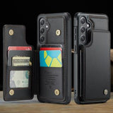 Samsung Galaxy S24 FE Caseme C22-etui RFID-kortpung - Sort