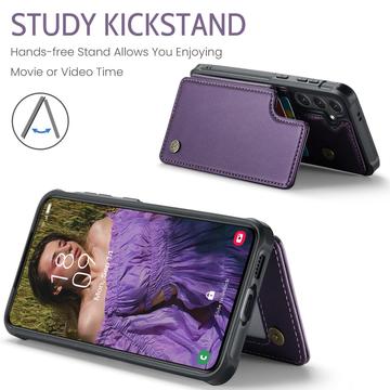 Samsung Galaxy S24 FE Caseme C22-etui RFID-kortpung - lilla