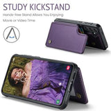 Samsung Galaxy S24 FE Caseme C22-etui RFID-kortpung - lilla