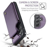 Samsung Galaxy S24 FE Caseme C22-etui RFID-kortpung - lilla