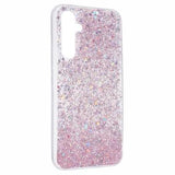Samsung Galaxy S24 FE Glitter Flakes TPU Cover - Pink
