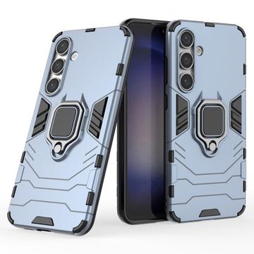 Samsung Galaxy S24 FE Hybrid Cover med Ring Holder - Blå