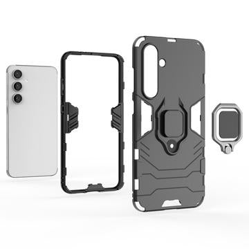 Samsung Galaxy S24 FE Hybrid Cover med Ring Holder - Blå