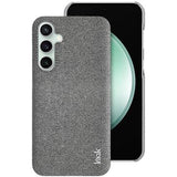 Samsung Galaxy S24 FE Imak Ruiyi Hybrid Cover - Karbonfiber - Lysegrå